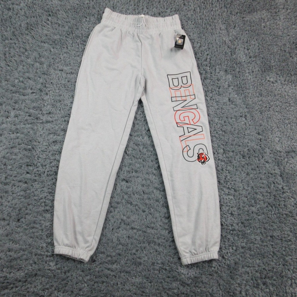 Cincinnati Bengals Pants Womens Small NFL Football Sleepwear Joggers 25x27.5 NWT